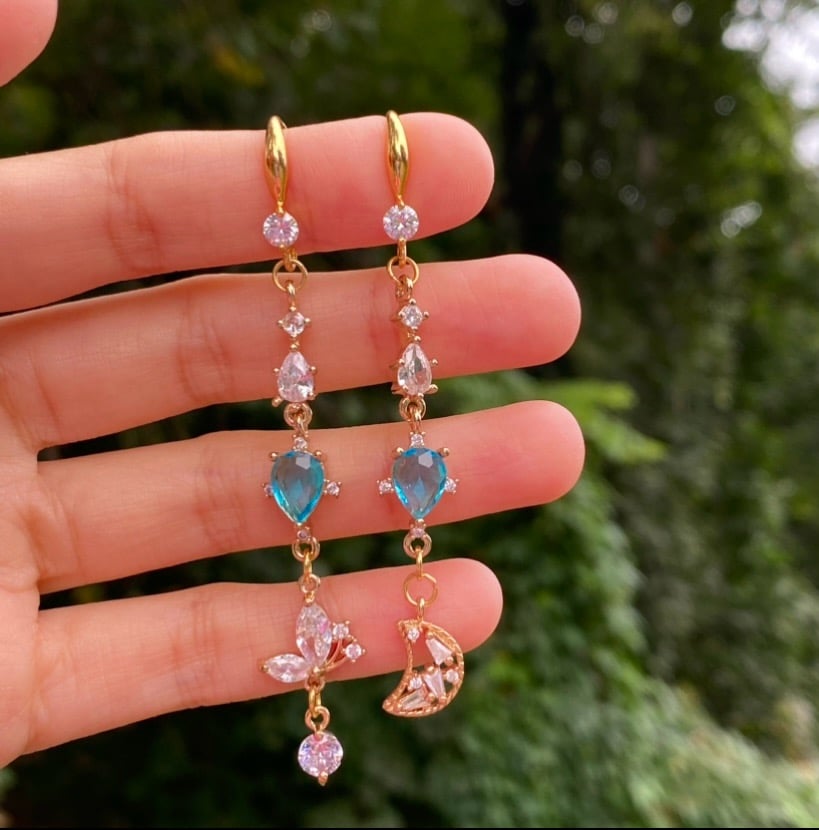 Image of 🦋Butterflies in Space🦋 Dangling Earringso
