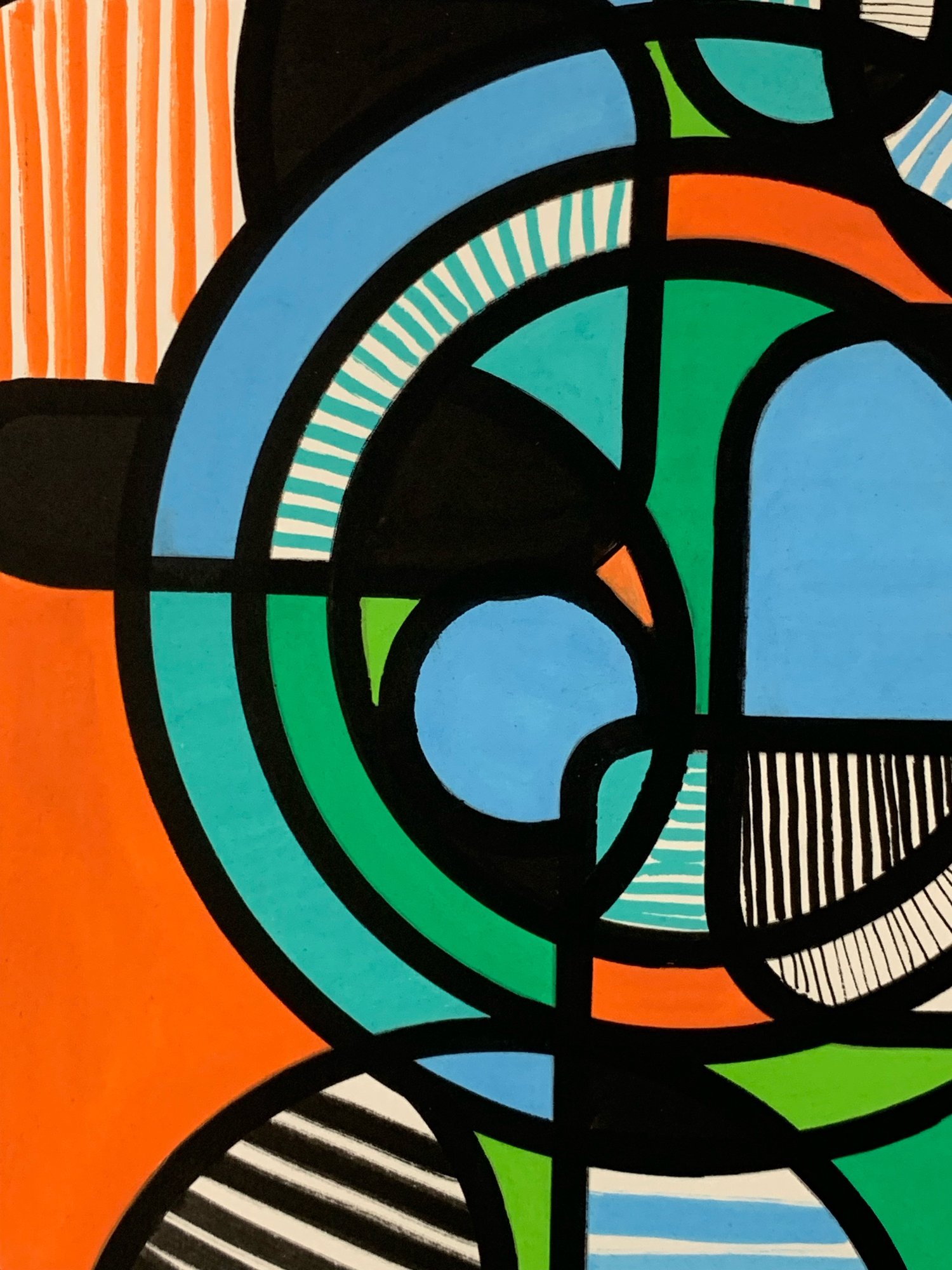 Image of 'New Growth' A3 Acrylic Painting on Paper Unframed