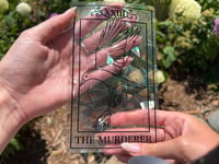 Image 4 of Crow Tarot "The Murderer" Suncatcher