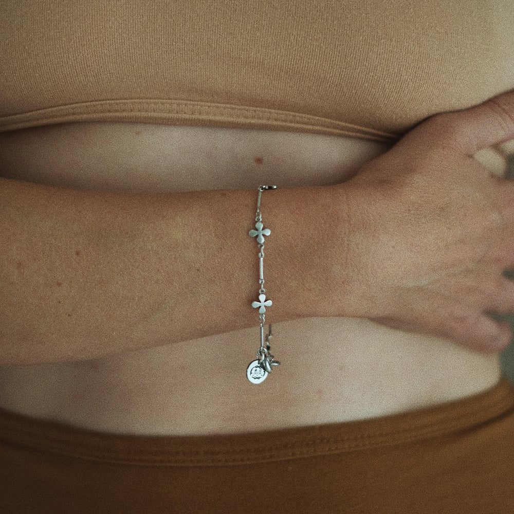 Image of Bracelet JACQUELINE plaqué argent vieilli