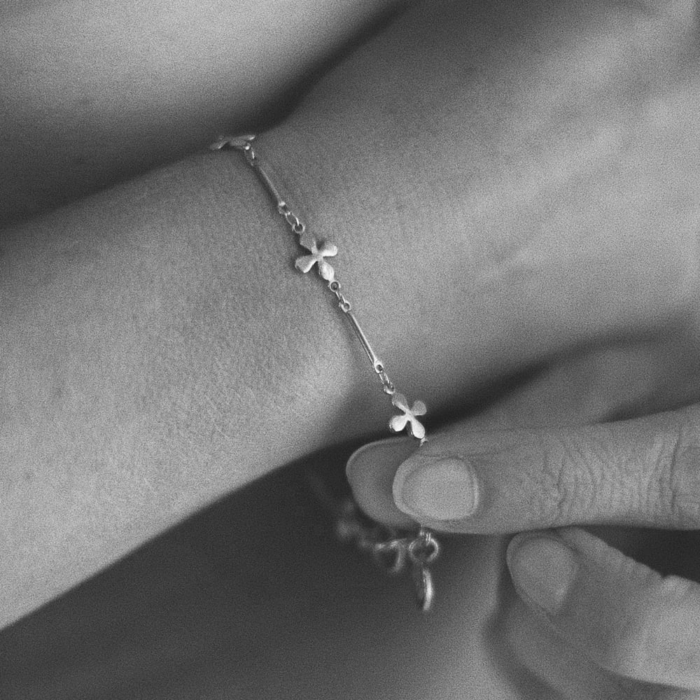 Image of Bracelet JACQUELINE plaqué argent vieilli