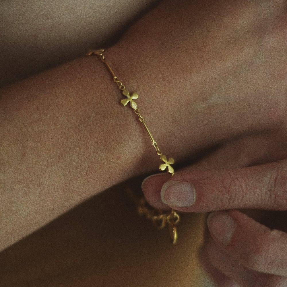 Image of Bracelet JACQUELINE plaqué or