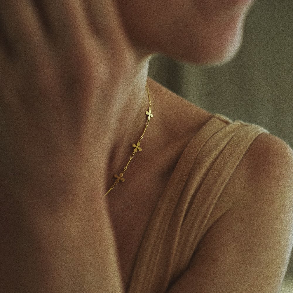 Image of Collier JACQUELINE plaqué or
