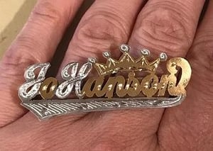 2Finger Single Plate w/ Crown Ring