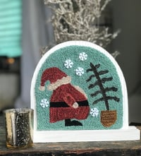 Santa Snow Globe Punch Needle Pattern