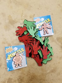 Image 3 of THE CLAW RETRO MUSCLES PIN 2-PACK