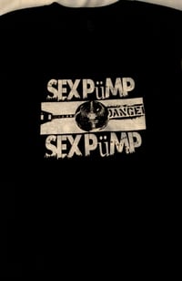 Sex Pümp T-shirt, Ivory on Ebony, size XXL