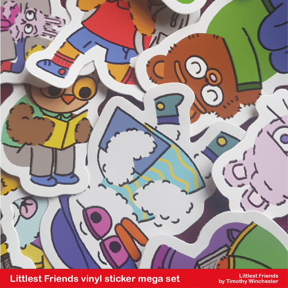 Littlest Friends - vinyl sticker mega set