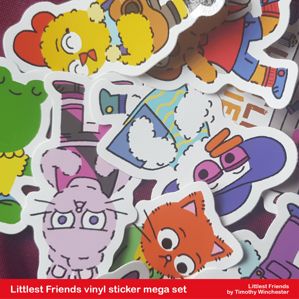 Littlest Friends - vinyl sticker mega set