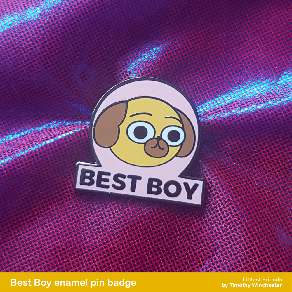 Best Boy - 25mm hard enamel pin badge