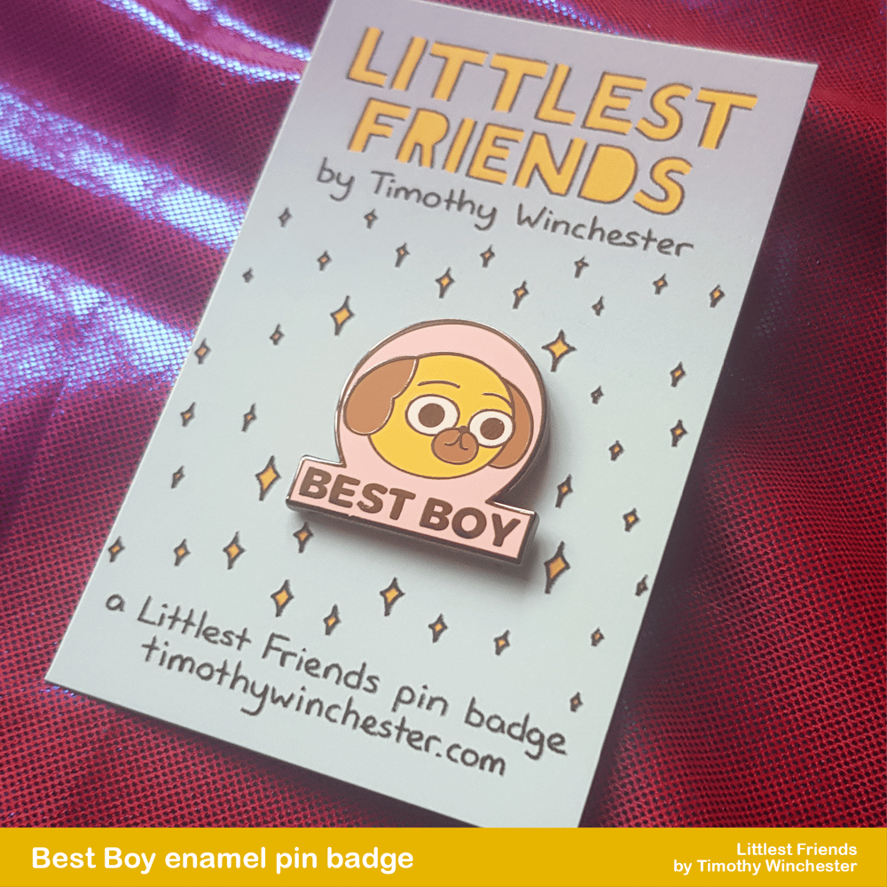 Best Boy - 25mm hard enamel pin badge