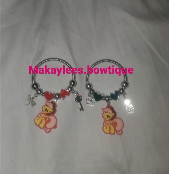 Image of Makaylees.bowtique yellow pony charm bracelet 