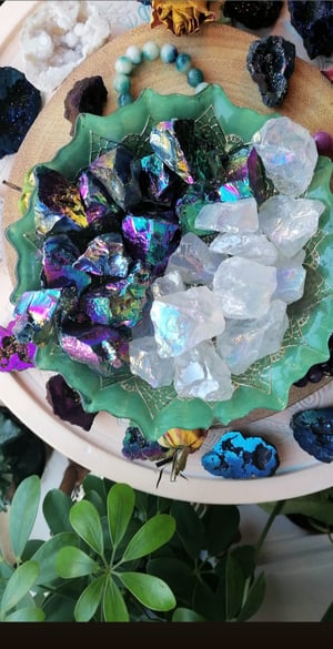 Image of Angel aura & rainbow hematite 