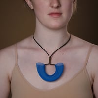 Image 1 of U -Shape Bright Colours Mesh Necklace