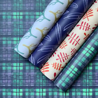 Image 2 of Green Tartan Wrapping Paper 