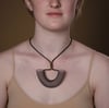 U- Shaped Mono Tones Mesh Necklace