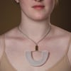 U- Shaped Mono Tones Mesh Necklace