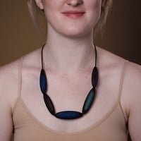 Image 1 of Double Loop Mesh Necklace