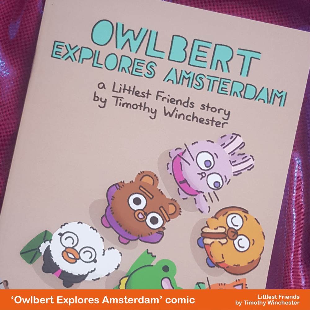 'Owlbert Explores Amsterdam' - A5 comic