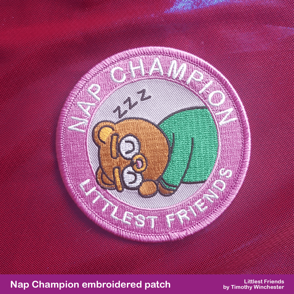 NAP CHAMPION - 3.5" EMBROIDERED PATCH