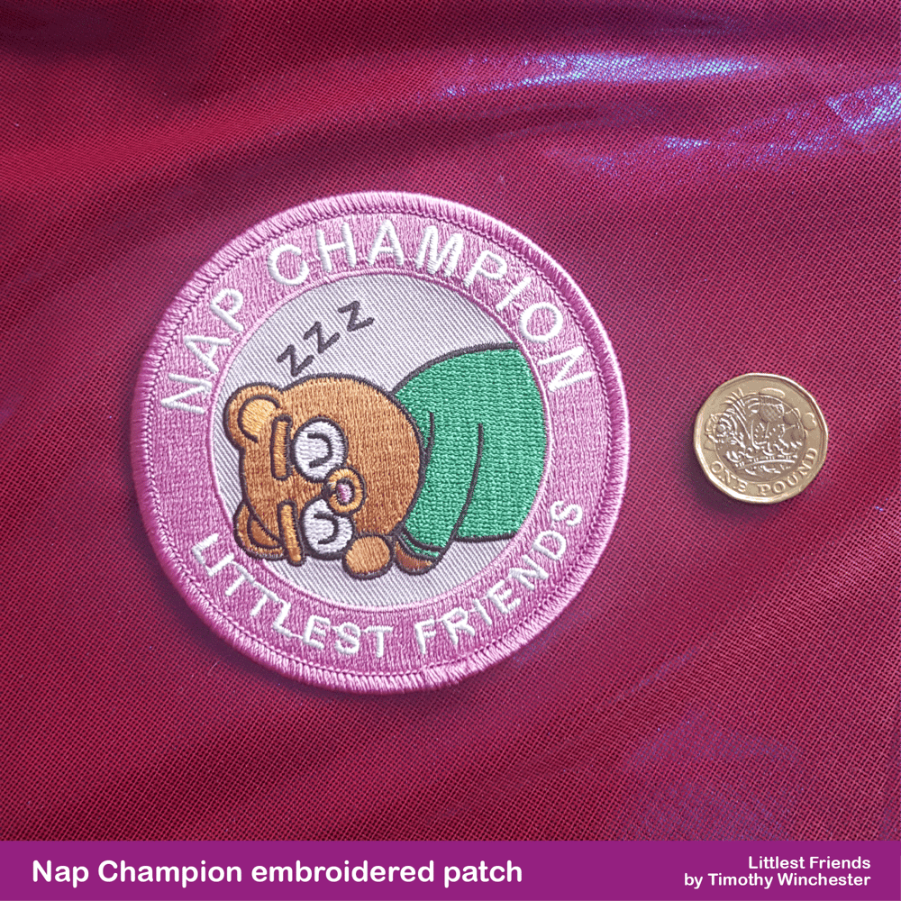 NAP CHAMPION - 3.5" EMBROIDERED PATCH