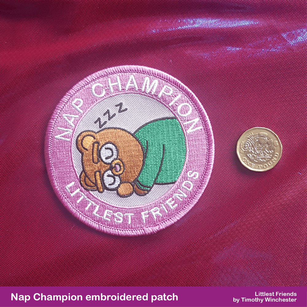 NAP CHAMPION - 3.5" EMBROIDERED PATCH