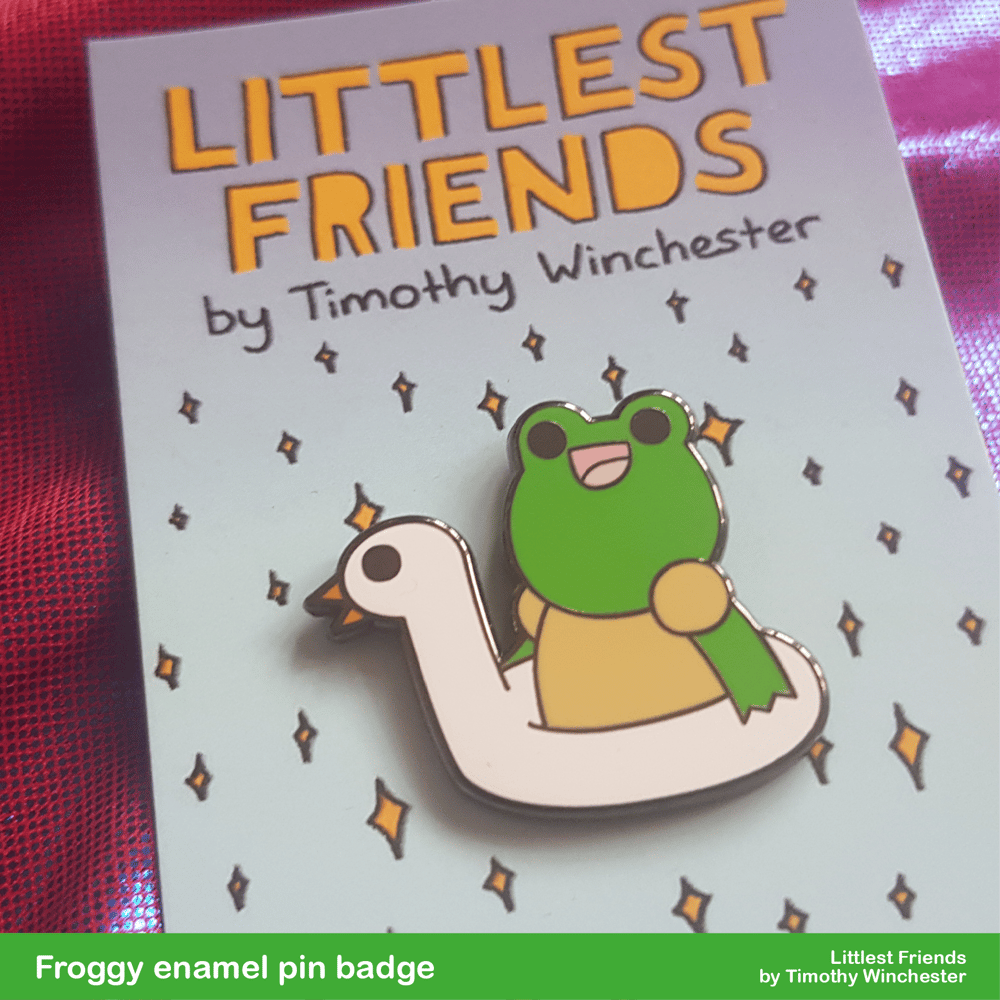 Froggy - 30mm hard enamel pin badge