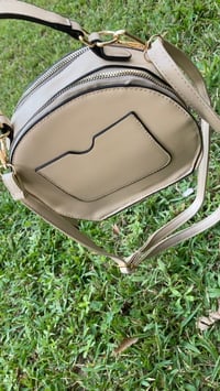 Tan NY Purse