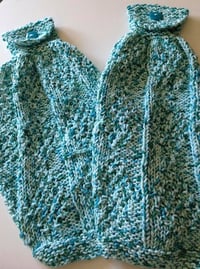 Image 1 of Hand Knit Hanging Towels