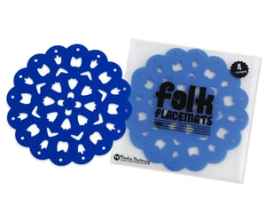 Image of Folk Mat Blue