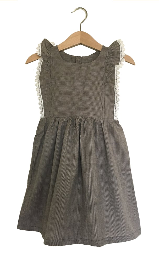 Image of Ceenu Dress Charcoal & Lace