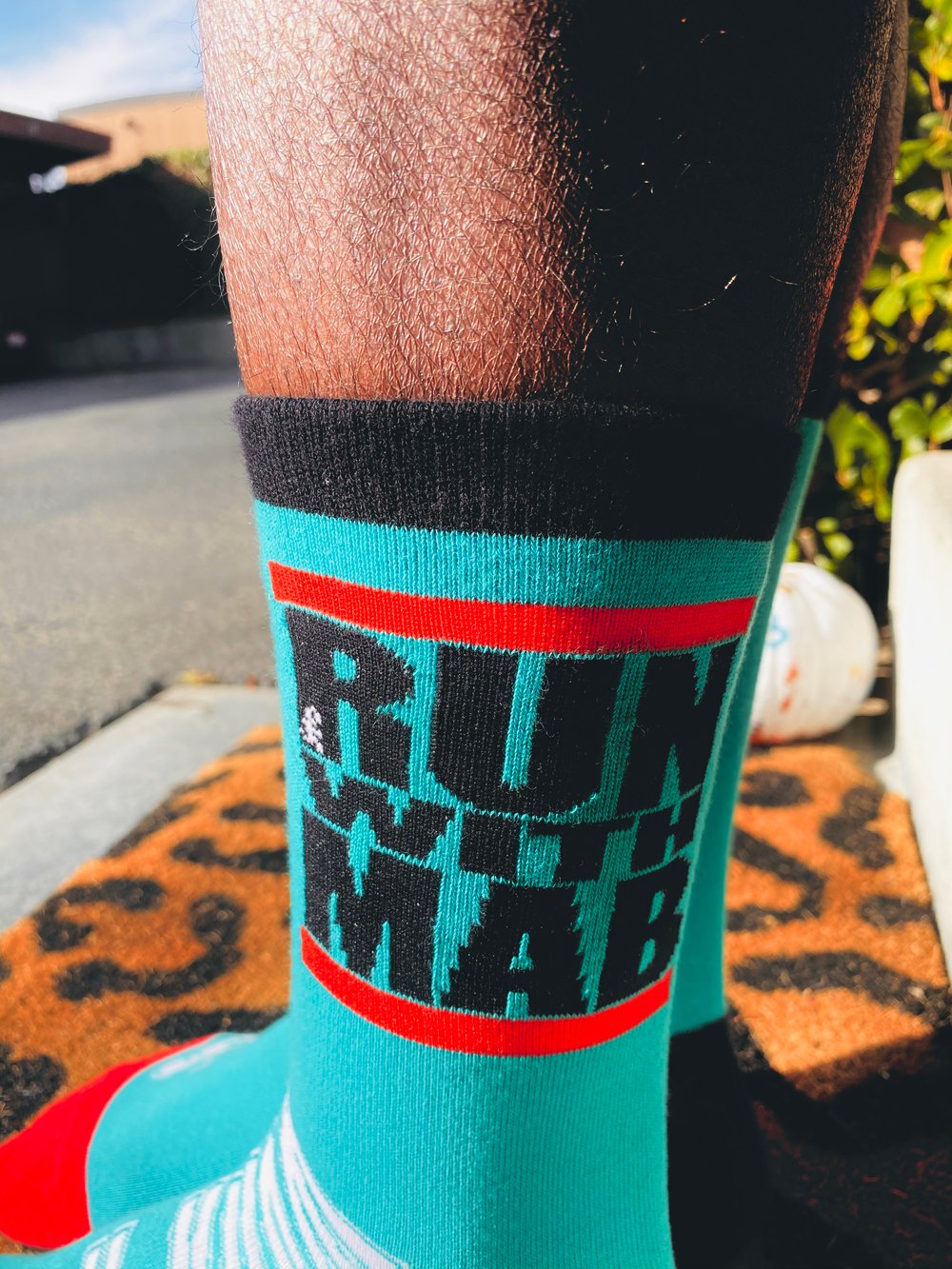 Image of RUN WITH MAB Crew Socks