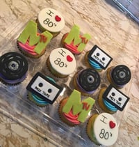 80’s Cupcake Toppers