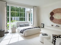 Image 5 of Black and White Pieced Throw