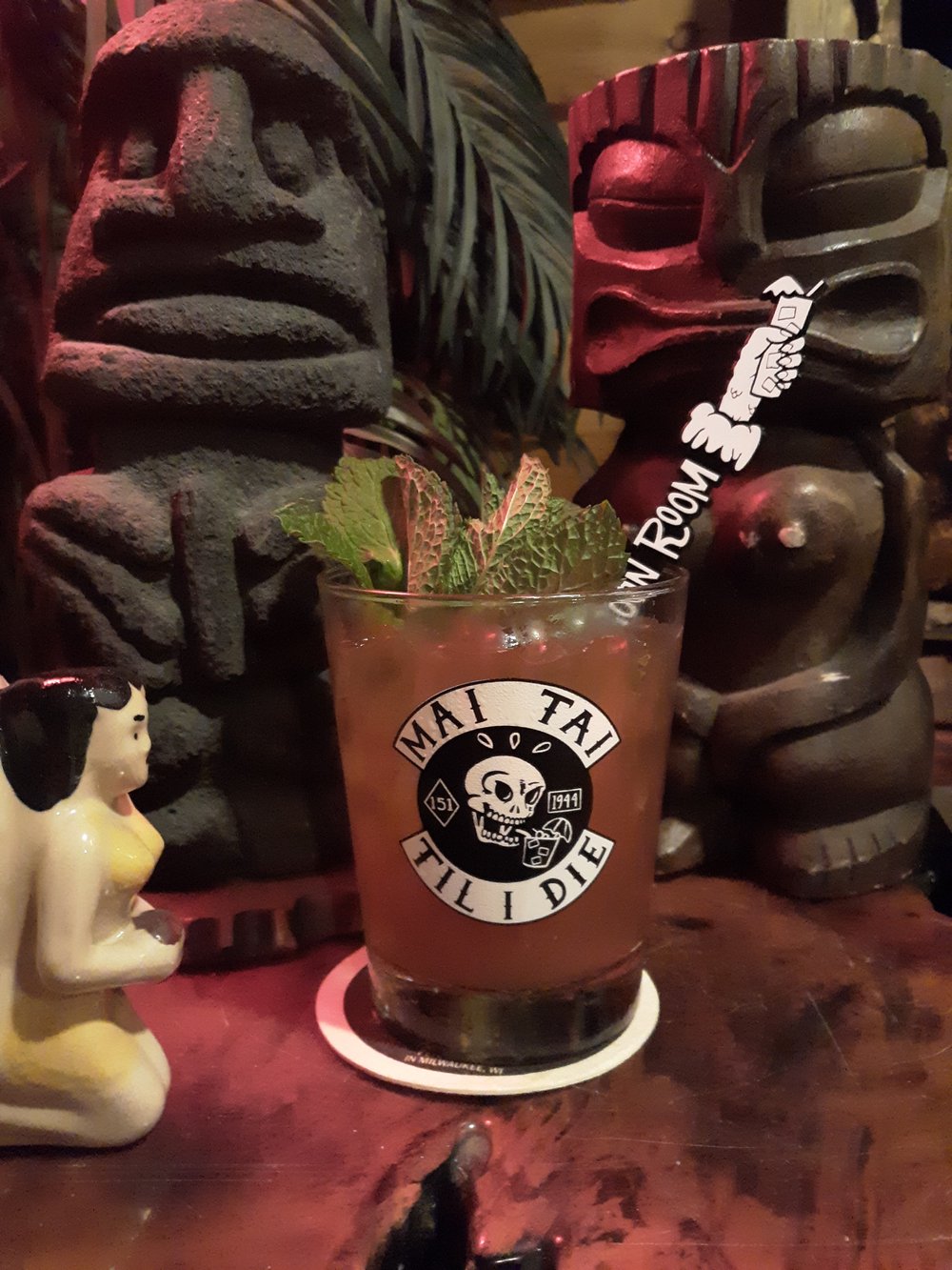 MAI TAI TIL I DIE 15 oz Cocktail Glass