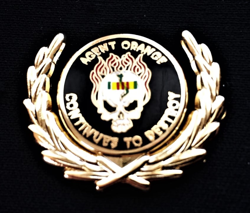 Image of Vietnam Veteran Agent Orange Continues To Destroy Wreath Pin