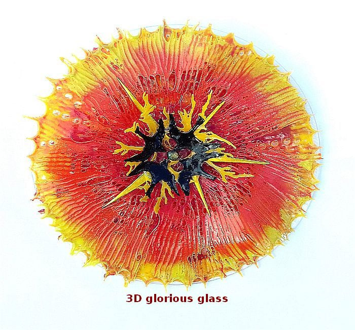 3D glorious Glass  Tulip zest