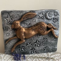 Image 5 of Golden Hare Statues, Bronze Goddess Statues & Hare Plaques