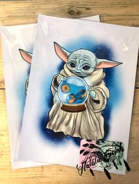 Image 1 of The Child Baby Yoda  A4 Print 