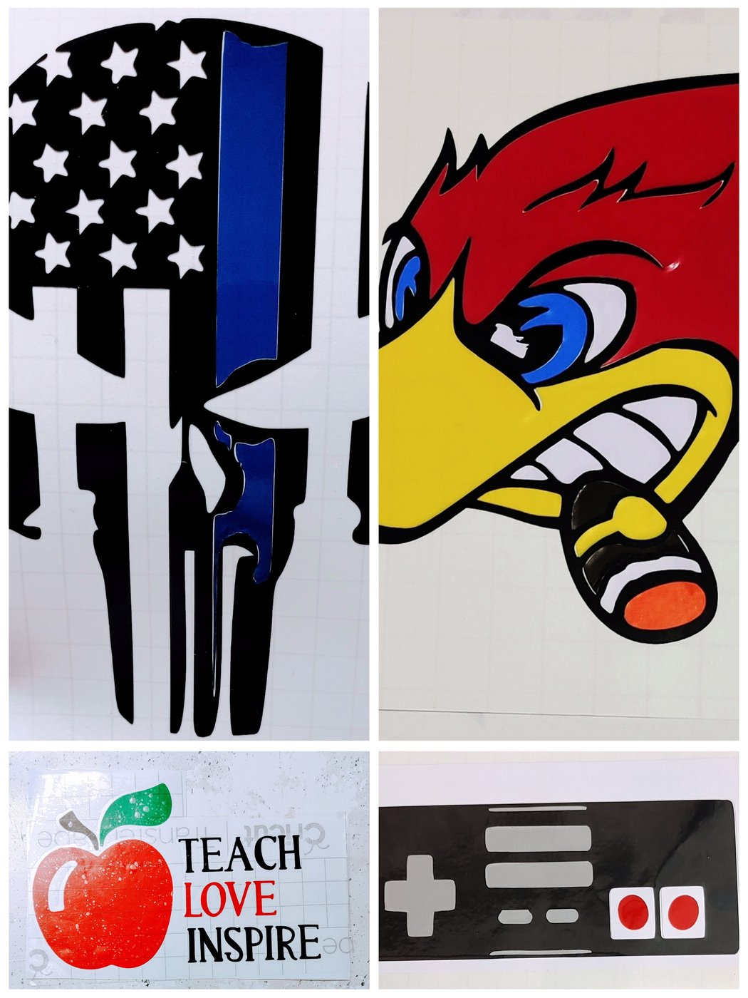 Custom Vinyl Decals Inspired Custom Gear & Apparel Printing