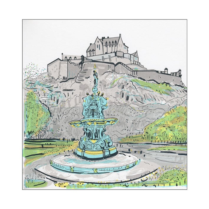 Image of Ross Fountain screen print