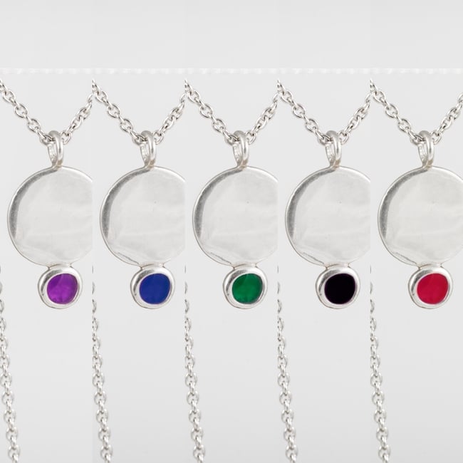 Light Round Silver Necklace