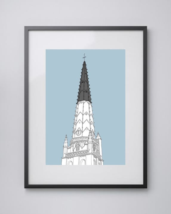 Ars-en-Re church spire