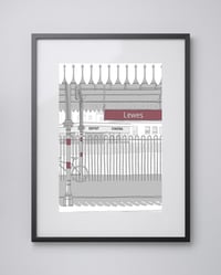 Image 1 of Lewes Train Station and Depot Cinema Print