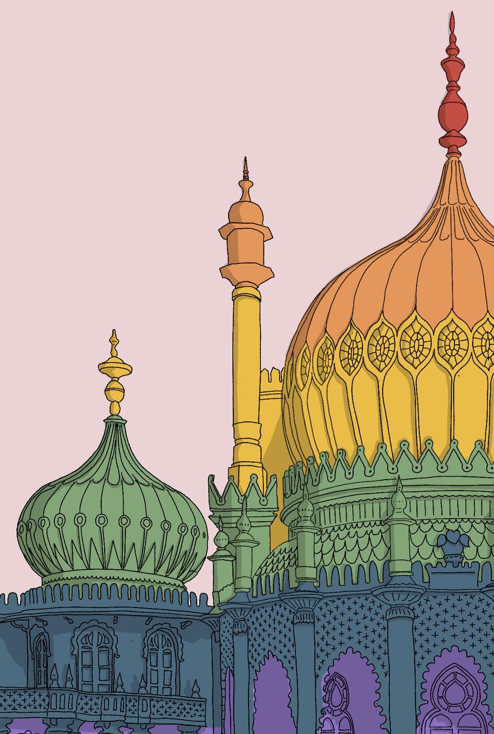 Brighton Pavilion *special edition rainbow