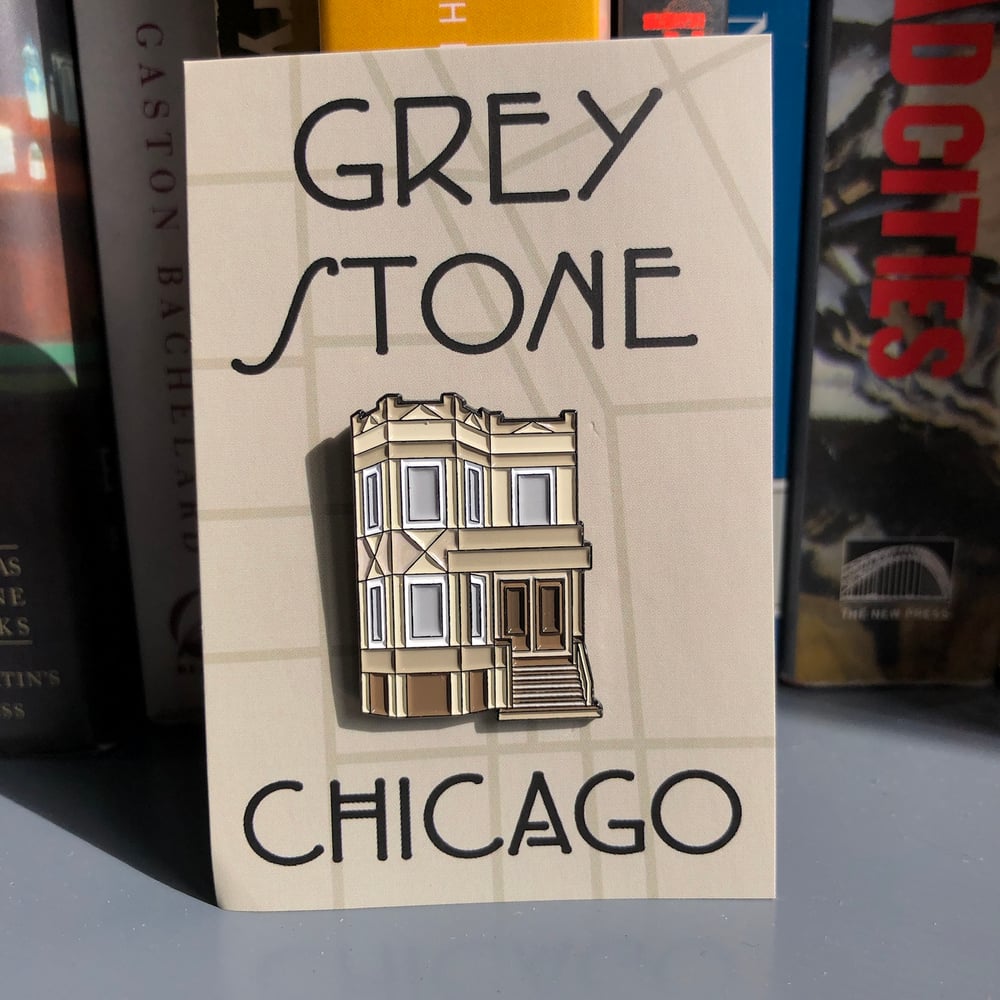 Chicago Greystone Pin
