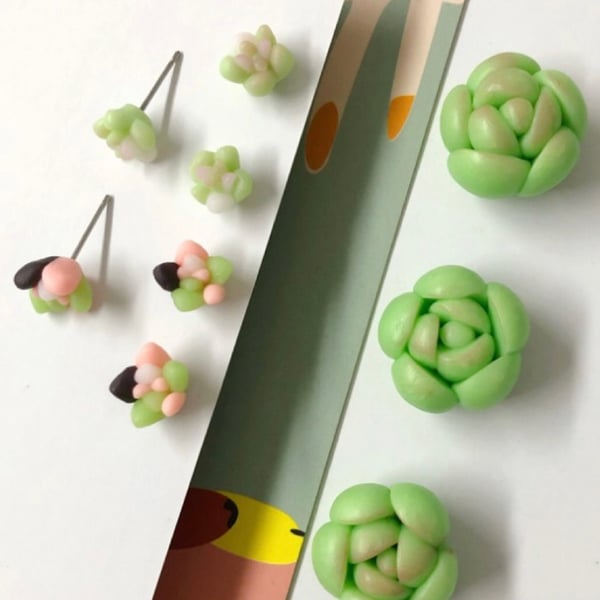 Image of Small Succulent Studs