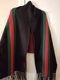 Image 1 of G-STRIPE SLEEVED PONCHO