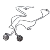 Image 3 of Pentagram necklace in sterling silver or gold