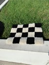 Checkered rug 